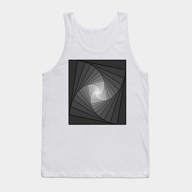 Gray to black spirals Tank Top by hedehede